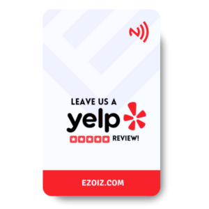 Ezoiz Digital Yelp Review NFC Card
